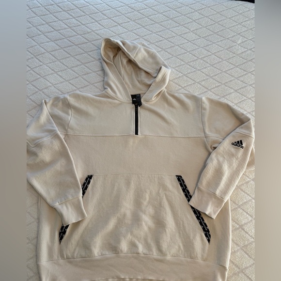 adidas Other - Adidas Men’s Classic Waffle Multi Sport Sweatshirt Cream/black Size Large